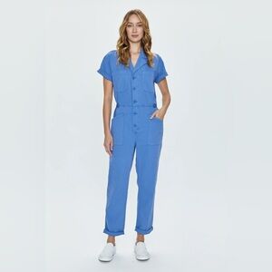 Pistola Women’s Grover Button Front Jumpsuit, NWT, Ocean Blue, Size S, $168